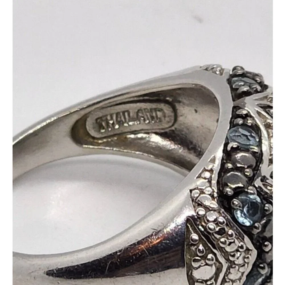 925 STERLING SILVER SPINEL RING SIZE 6.5